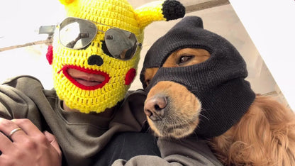Dog costume Ski mask (for large dogs)
