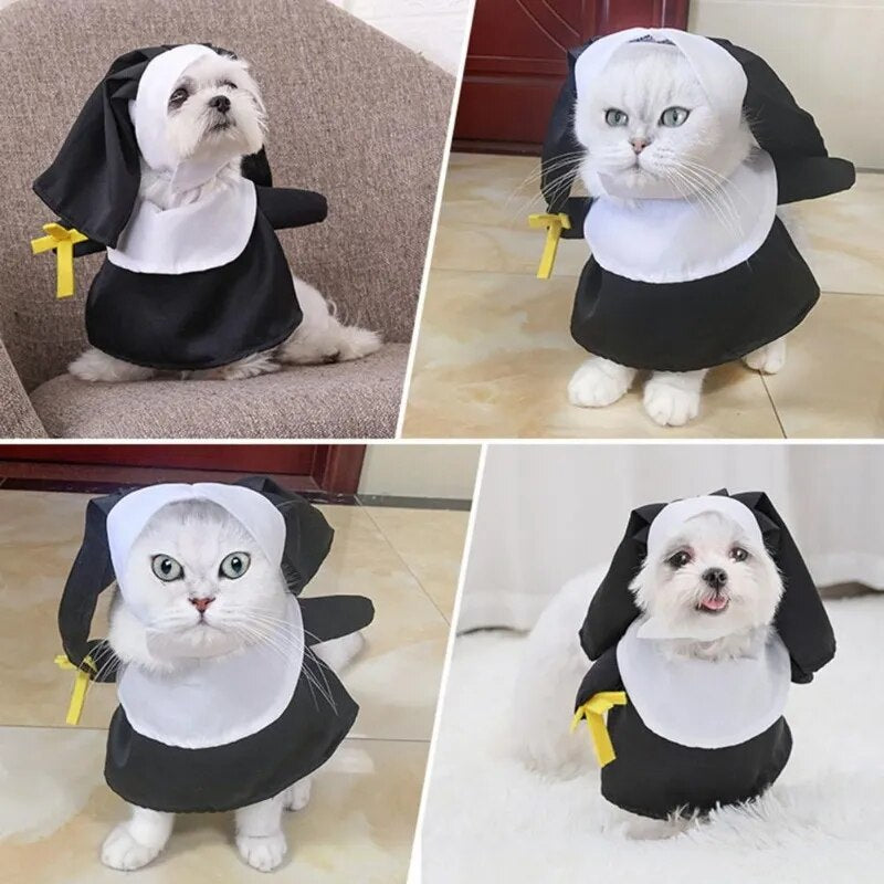 Halloween Nun costume for pets!!