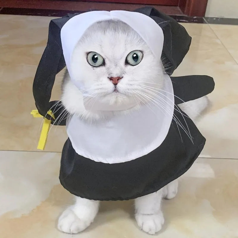 Halloween Nun costume for pets!!