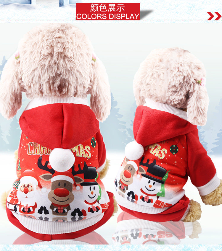 Holiday Christmas Dog Hoodies