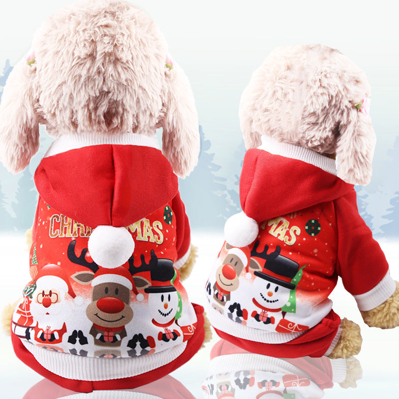 Holiday Christmas Dog Hoodies