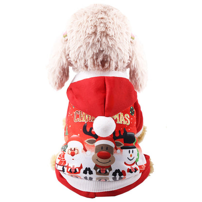 Holiday Christmas Dog Hoodies